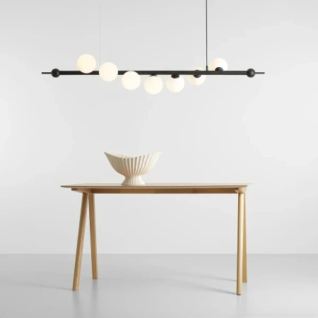 Lampa wisząca designerska WAVE 7 BLACK 1115T1 - Aldex